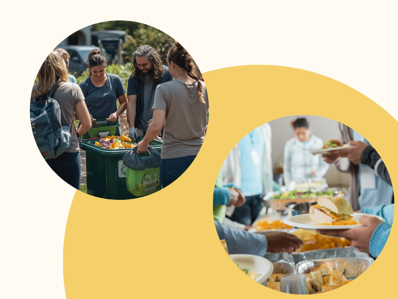 Illustration : réduction du gaspillage alimentaire et valorisation des biodéchets en restauration